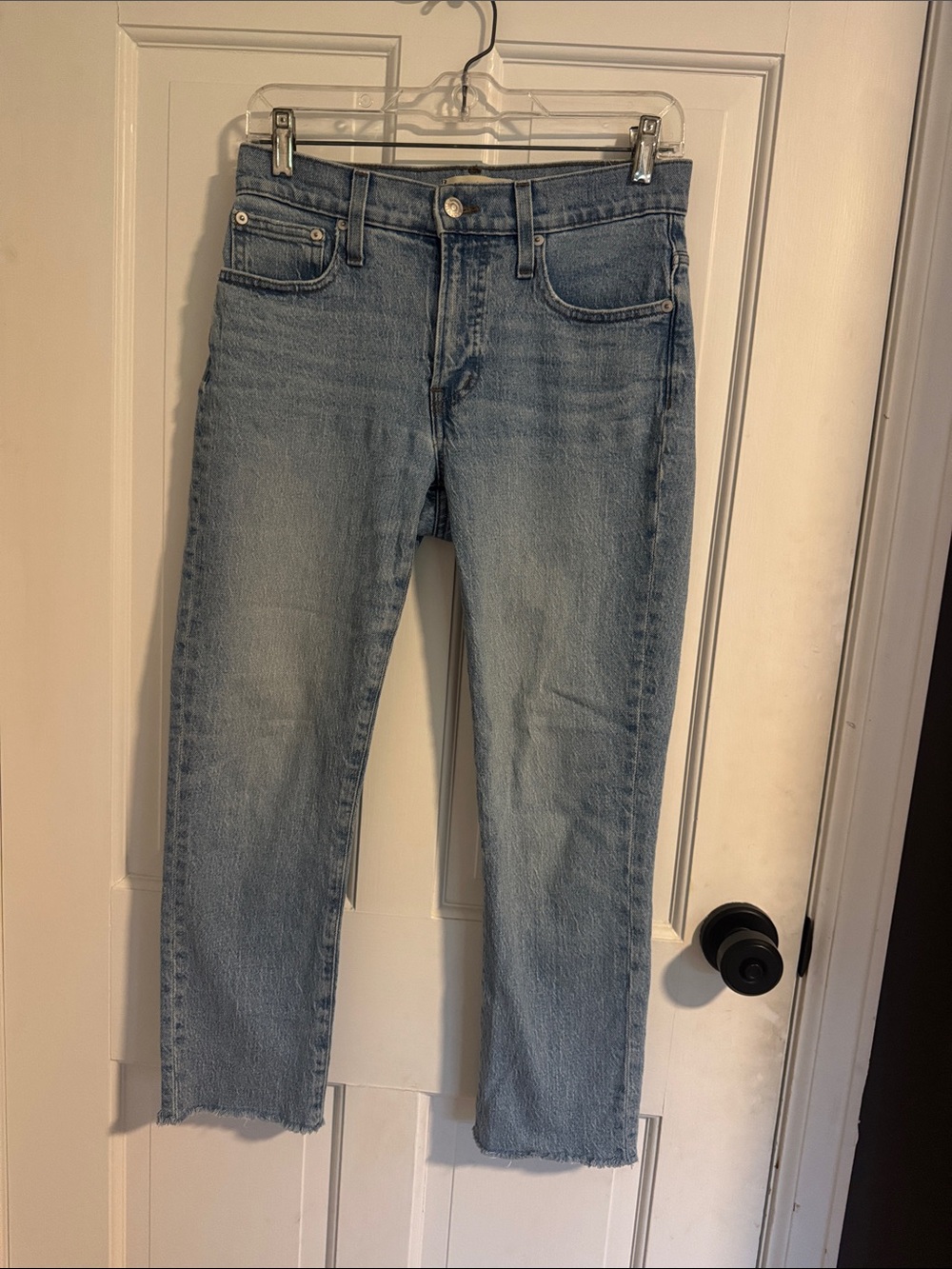 Madewell, The Mid-Rise Perfect Vintage Jean. Light blue wash. Women’s size 25.